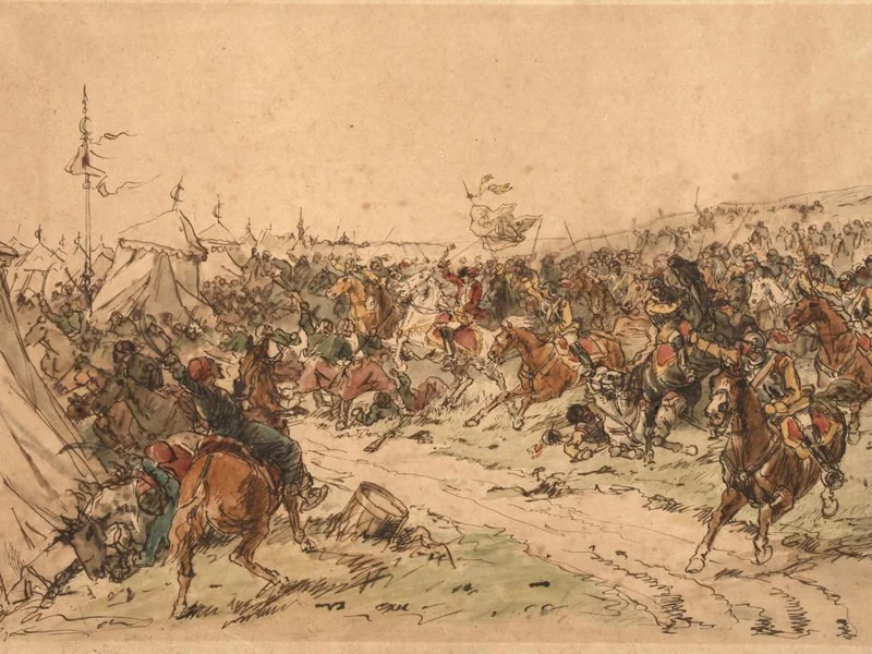 1813-Feodor Dietz - Battaglia contro gli Ottomani